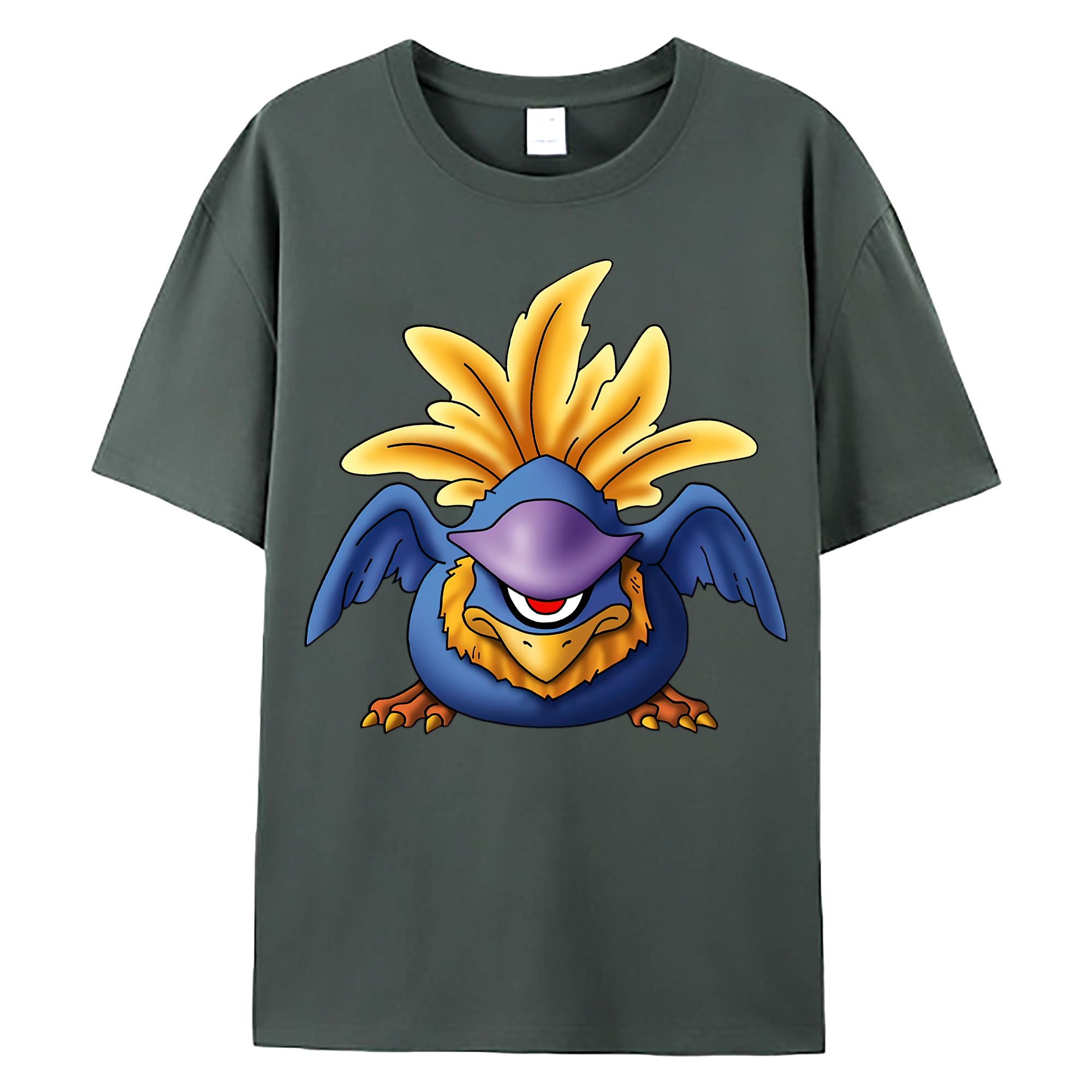 （画像用） ドラゴンクエスト Doragon Kuesuto Dragon Quest 綿100％ メンズ半袖Tシャツ｜肌触りやわらか＆通気性